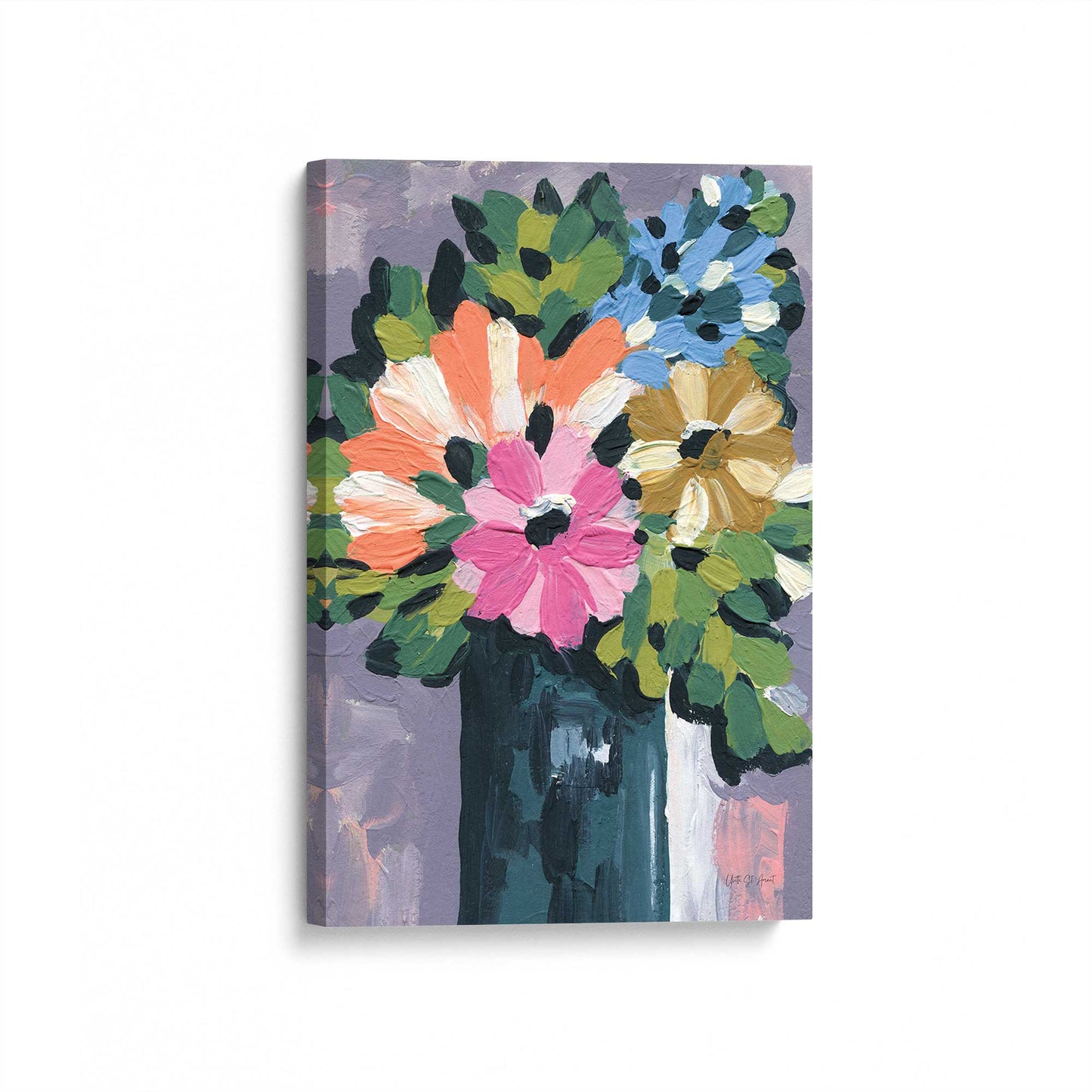 [Color:Stretched Canvas], Picture of art at an angle