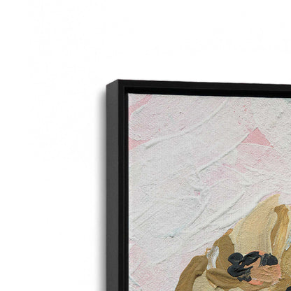 [Color:Satin Black], Picture of art in a Satin Black frame at an angle