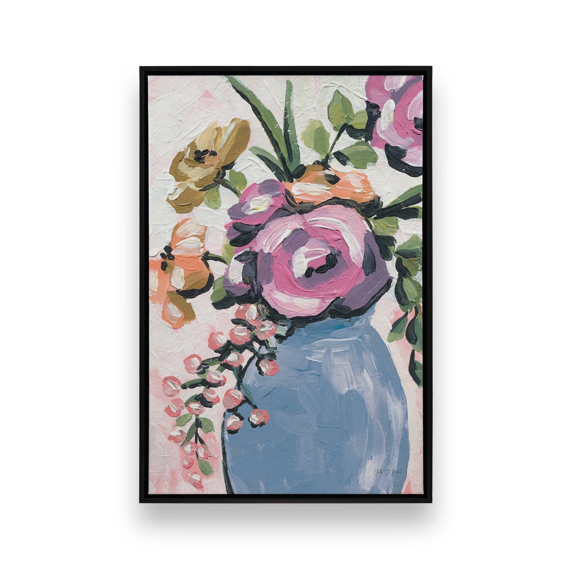 [Color:Satin Black], Picture of art in a Satin Black frame