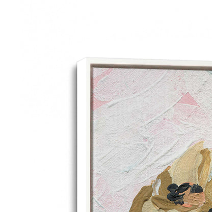 [Color:Opaque White], Picture of art in a White frame at an angle