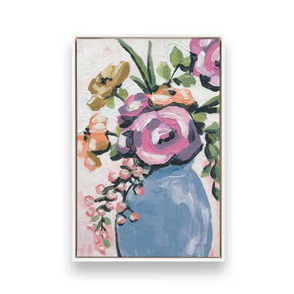 [Color:Opaque White], Picture of art in a White frame