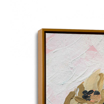 [Color:Polished Gold], Picture of art in a Polished Gold frame at an angle