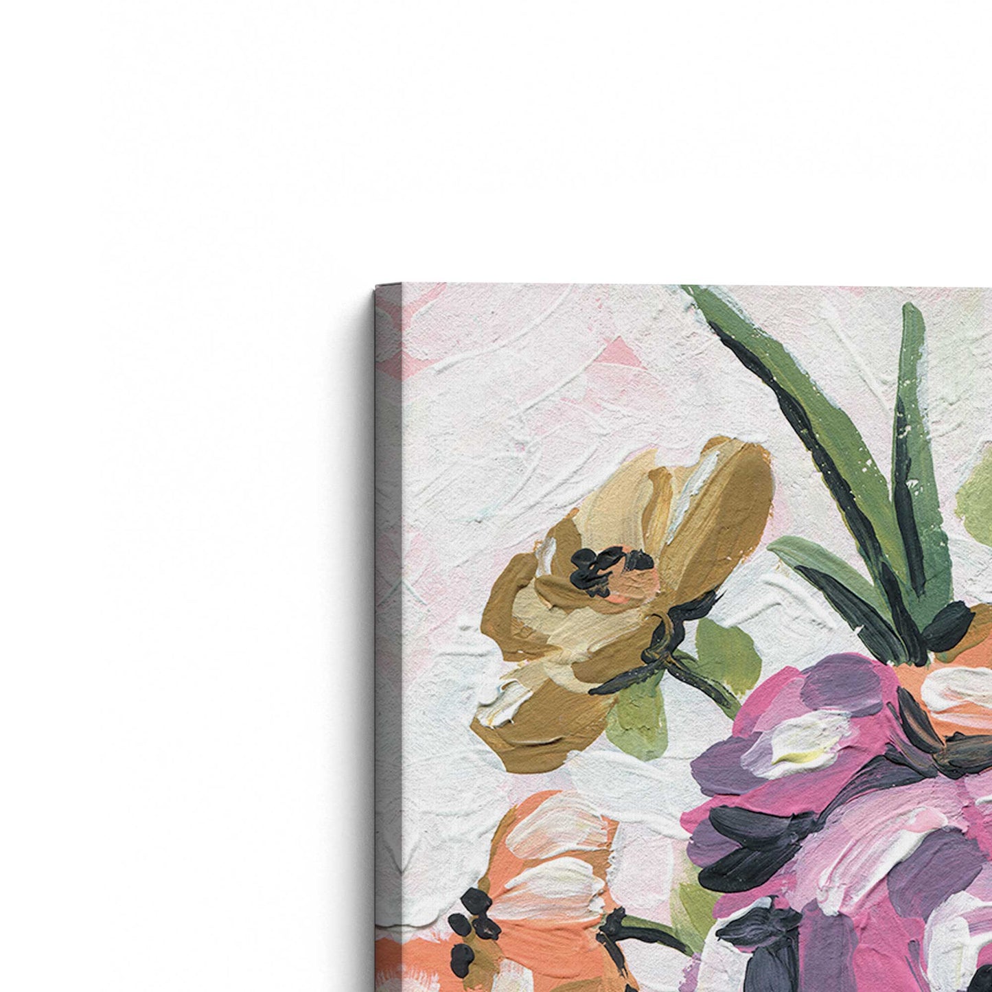 [Color:Stretched Canvas], Picture of the corner of the art