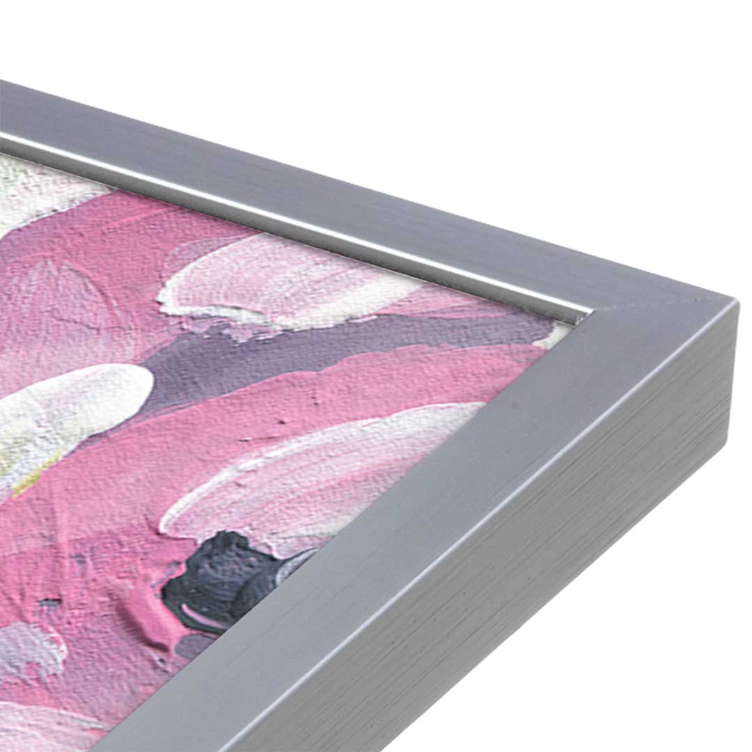 [Color:Polished Chrome], Picture of art in a Polished Chrome frame at an angle