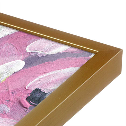 [Color:Polished Gold], Picture of art in a Polished Gold frame at an angle