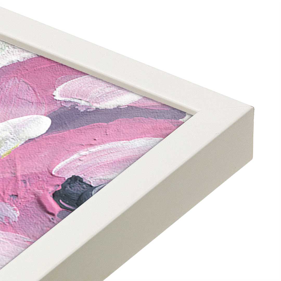 [Color:Opaque White], Picture of art in a Opaque White frame at an angle