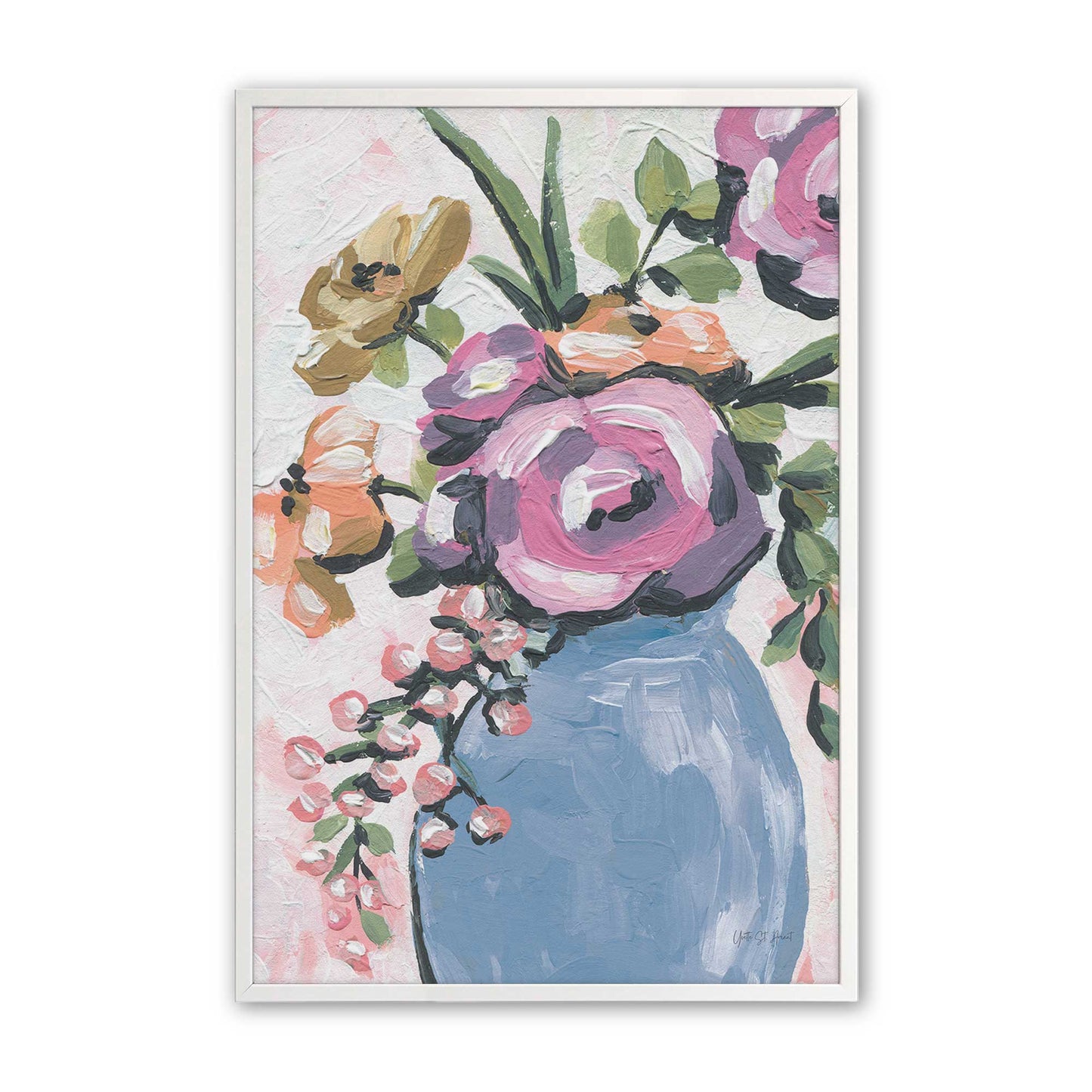 [Color:Opaque White], Picture of art in a Opaque White frame