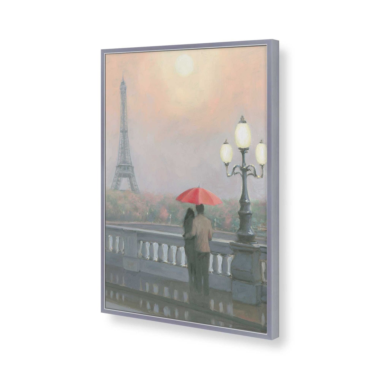 [Color:Polished Chrome], Picture of art in a Polished Chrome frame of the corner