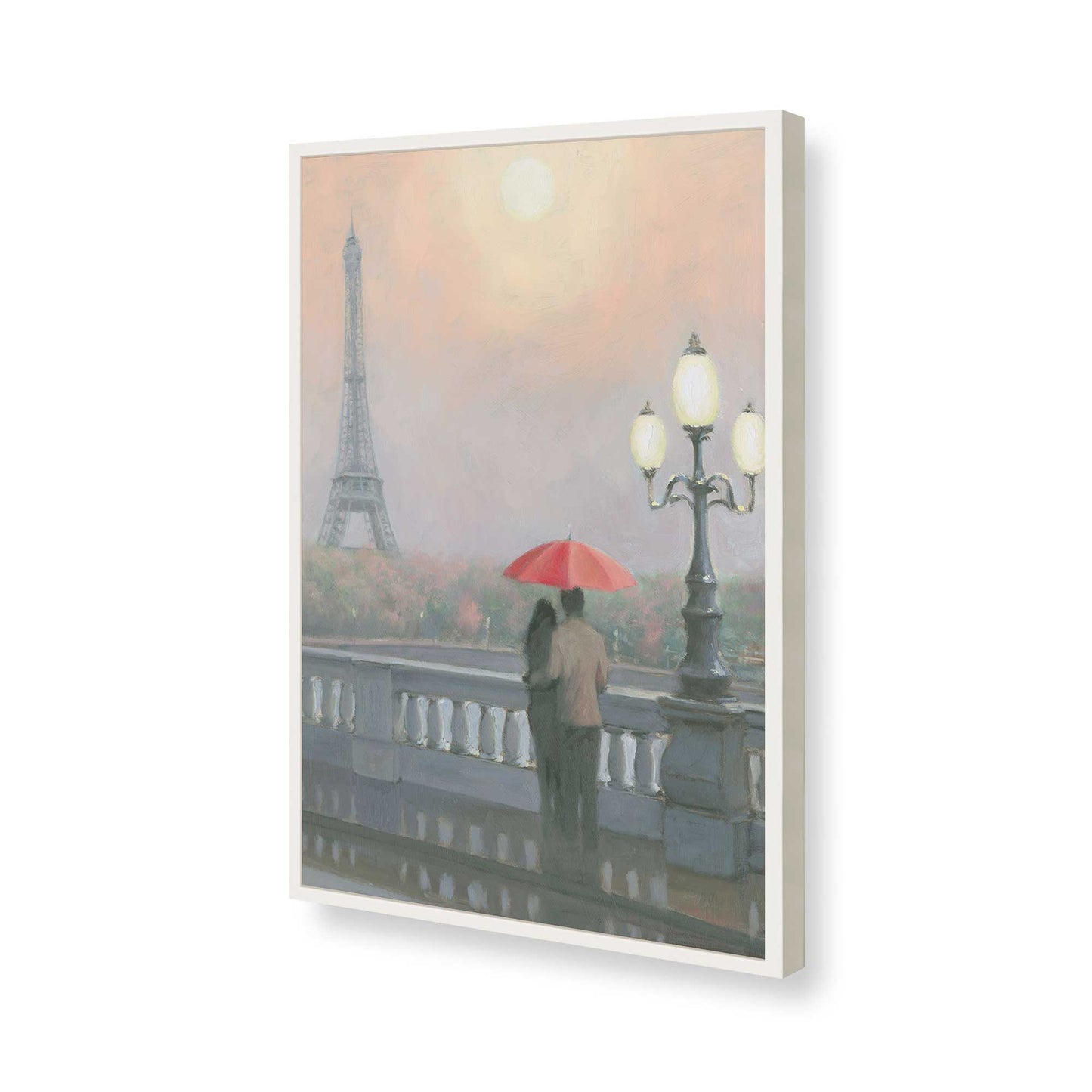 [Color:Opaque White], Picture of art in a Opaque White frame of the corner