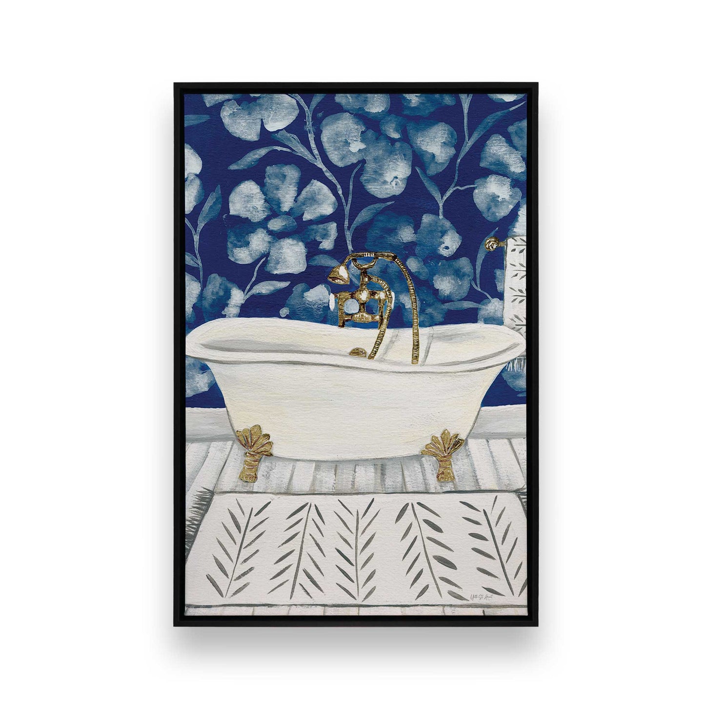 [Color:Satin Black], Picture of art in a Satin Black frame