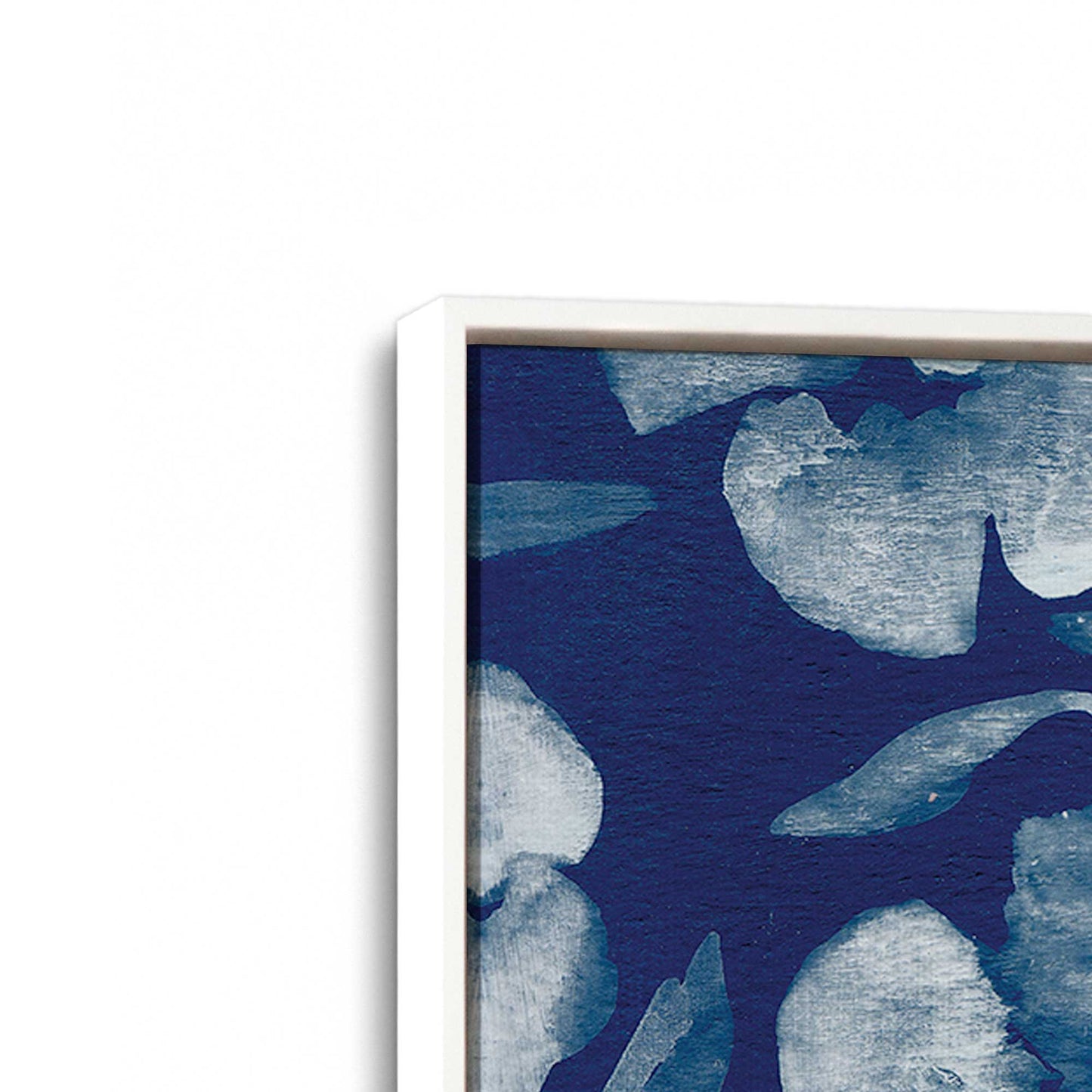 [Color:Opaque White], Picture of art in a White frame at an angle