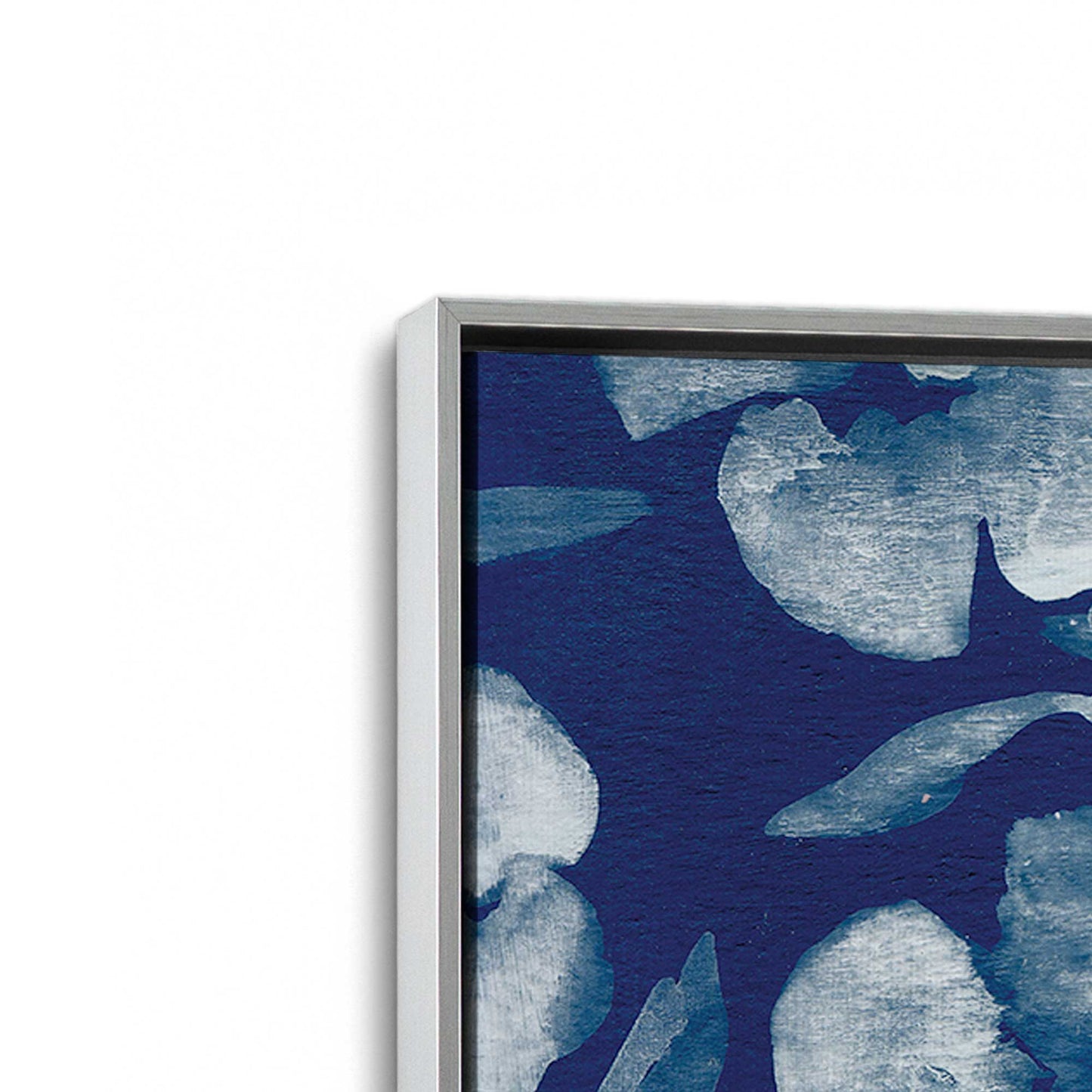 [Color:Polished Chrome], Picture of art in a Polished Chrome frame at an angle