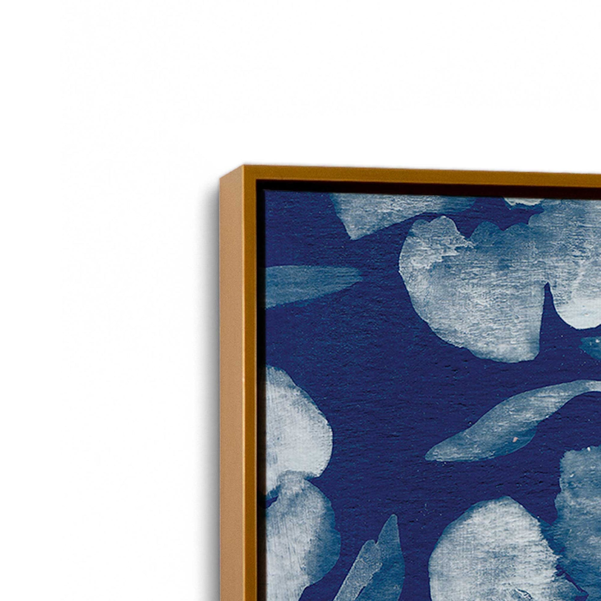 [Color:Polished Gold], Picture of art in a Polished Gold frame at an angle