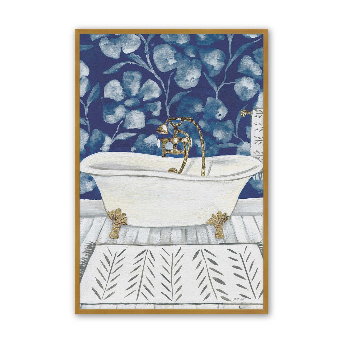 [Color:Polished Gold], Picture of art in a Polished Gold frame