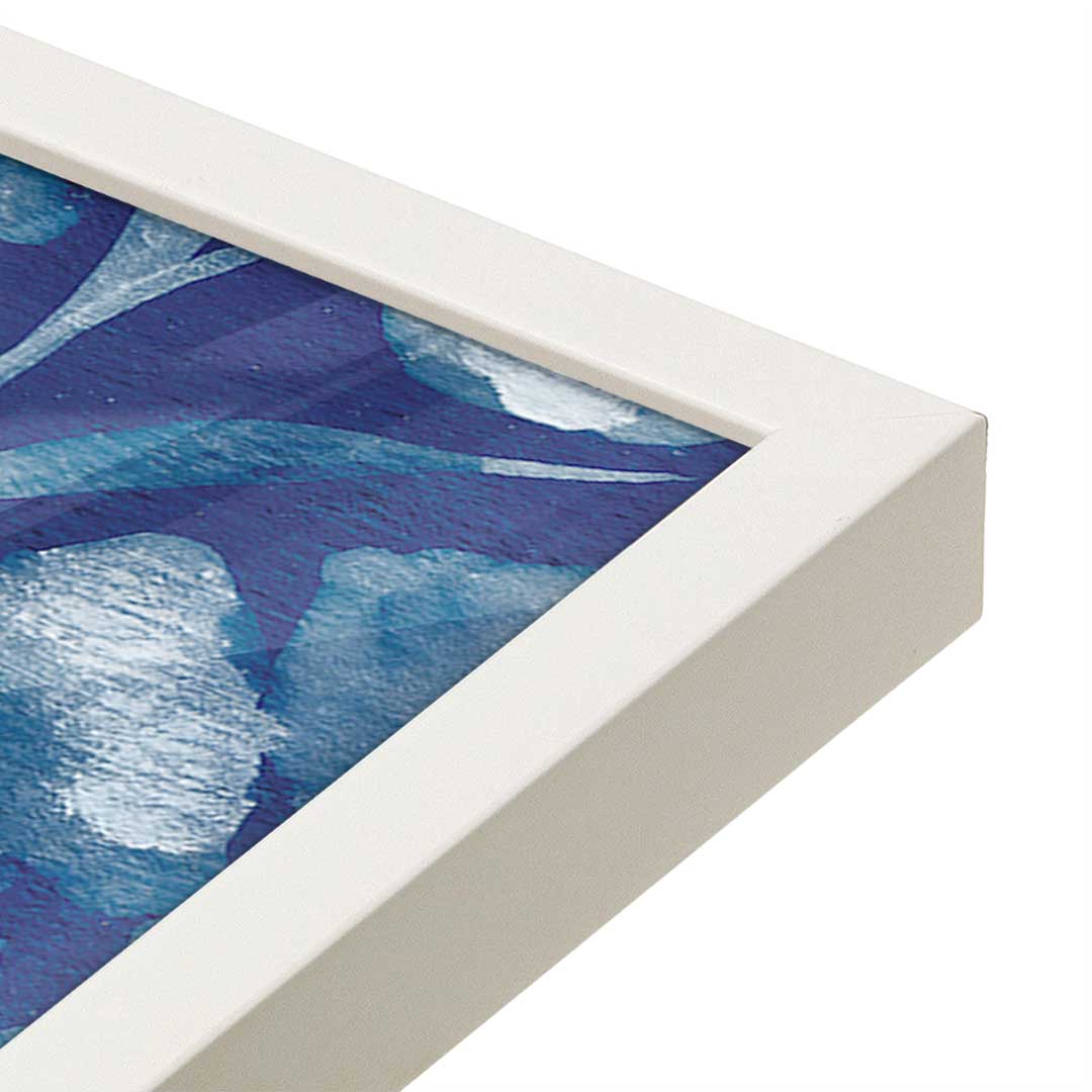 [Color:Opaque White], Picture of art in a Opaque White frame at an angle