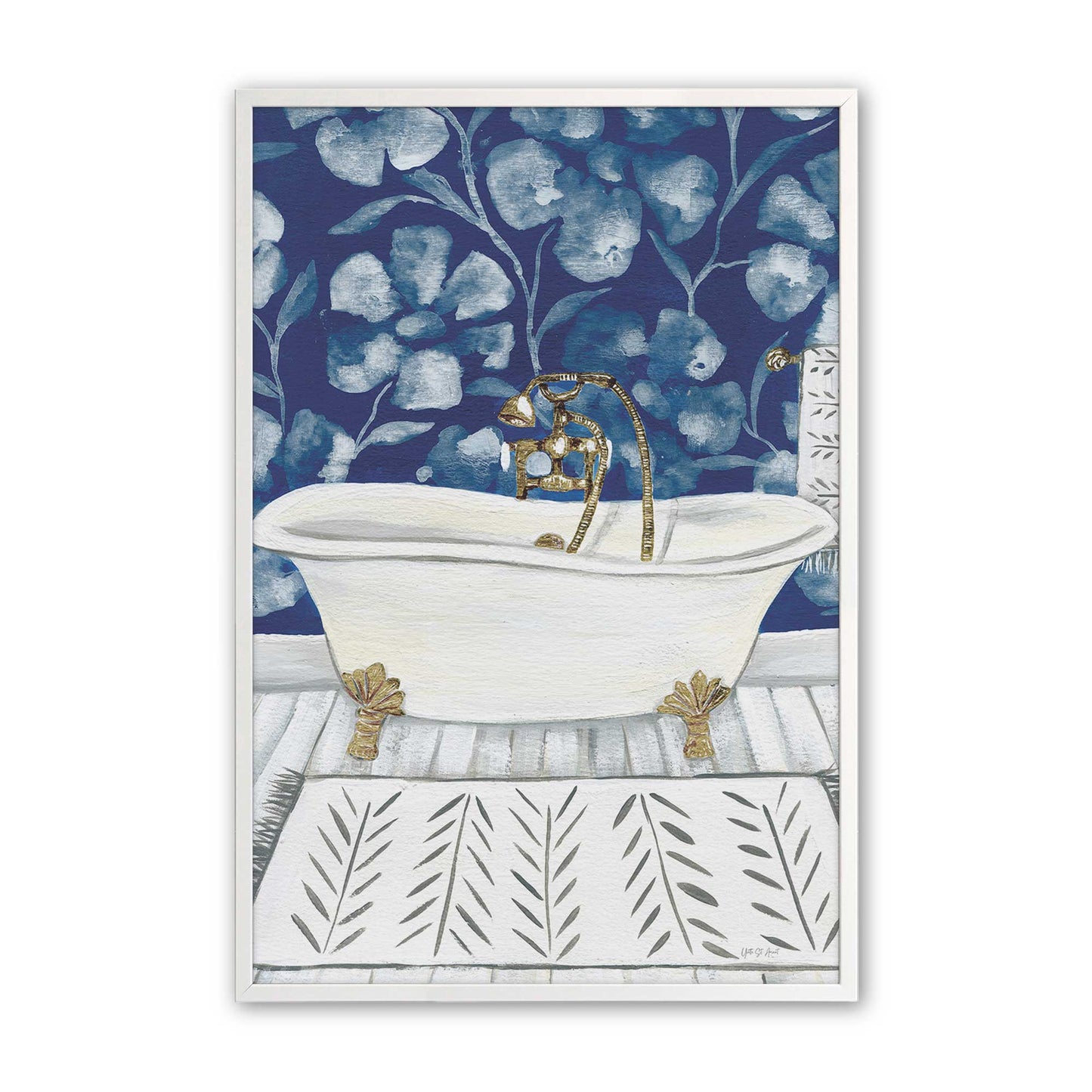 [Color:Opaque White], Picture of art in a Opaque White frame