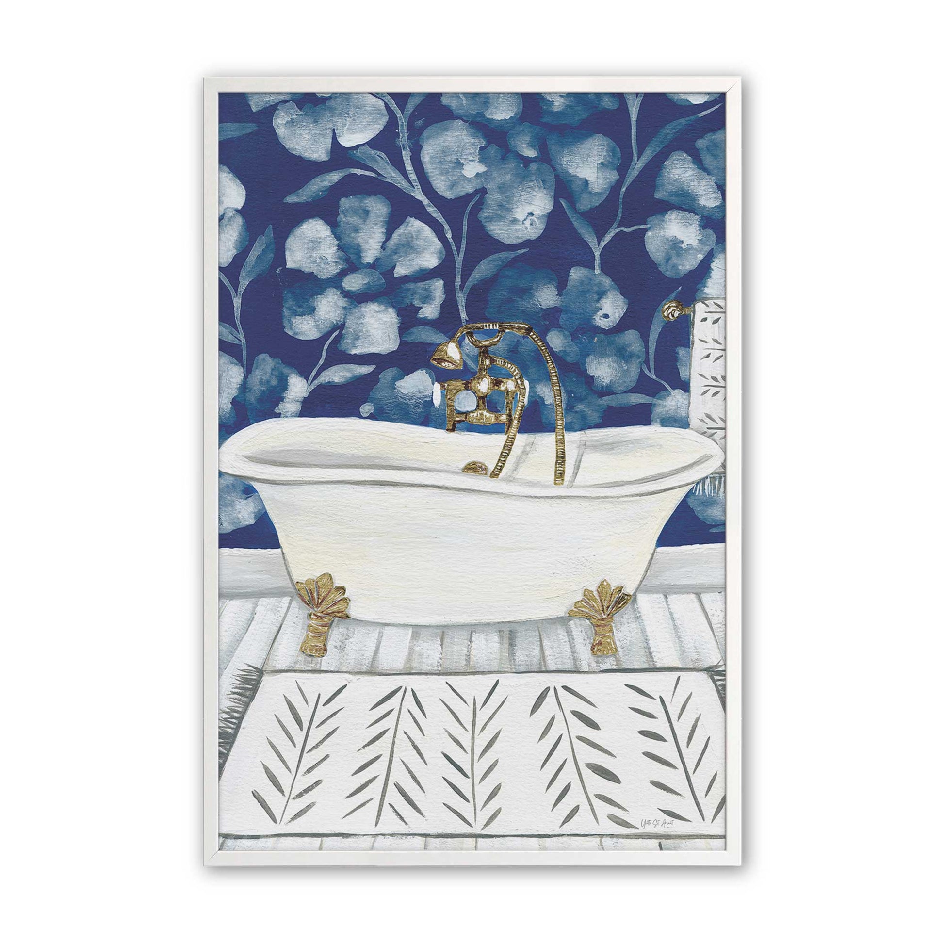 [Color:Opaque White], Picture of art in a Opaque White frame