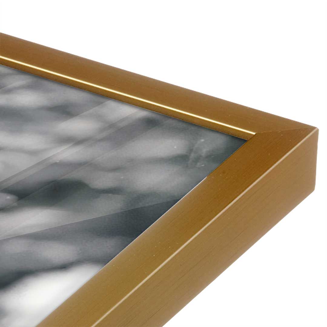 [Color:Polished Gold], Picture of art in a Polished Gold frame at an angle