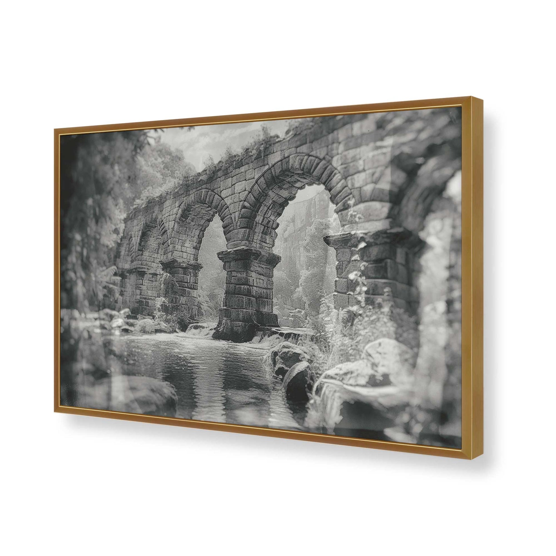 [Color:Polished Gold], Picture of art in a Polished Gold frame of the corner