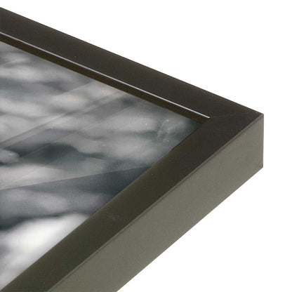 [Color:Satin Black], Picture of art in a Satin Black frame at an angle