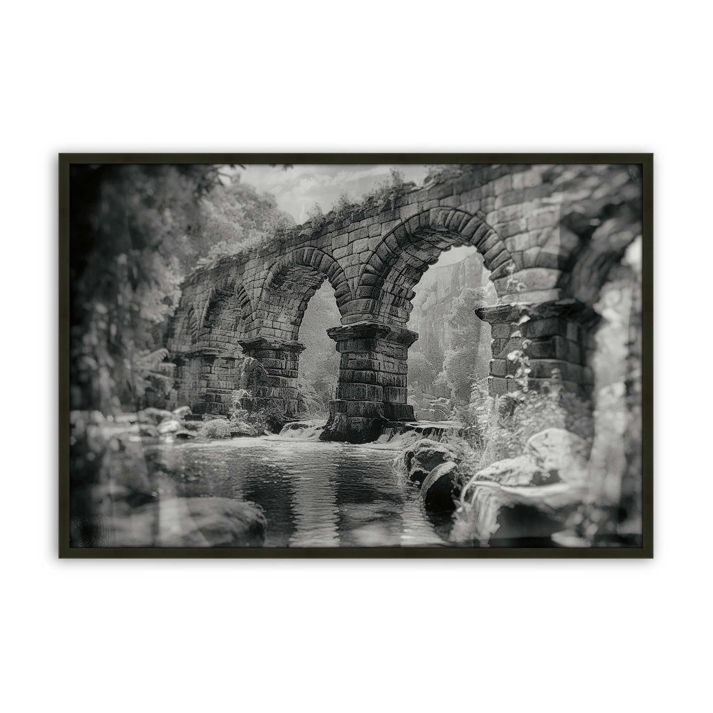 [Color:Satin Black], Picture of art in a Satin Black frame