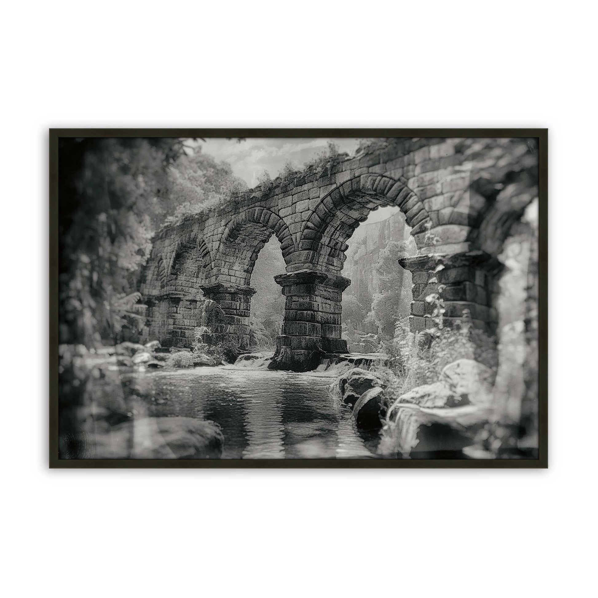 [Color:Satin Black], Picture of art in a Satin Black frame