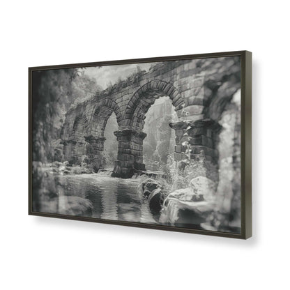 [Color:Satin Black], Picture of art in a Satin Black frame of the corner