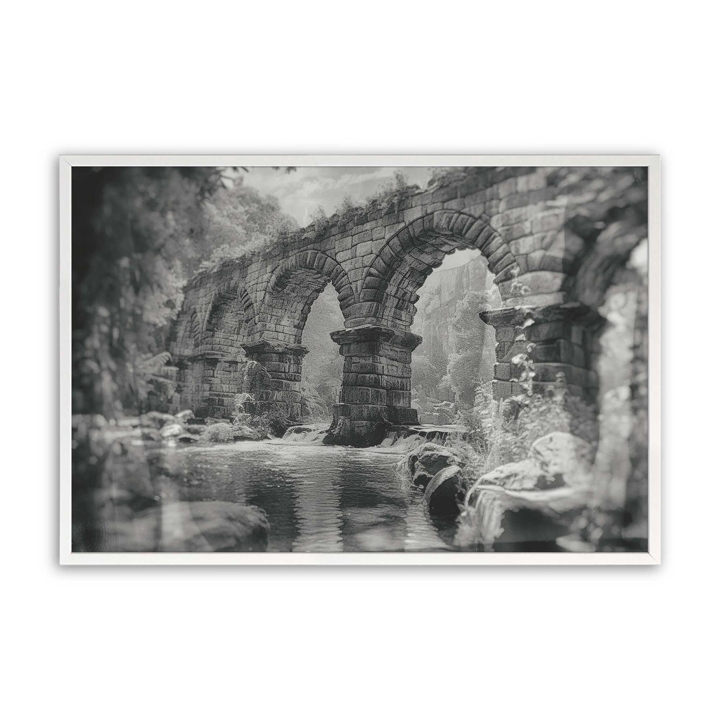 [Color:Opaque White], Picture of art in a Opaque White frame