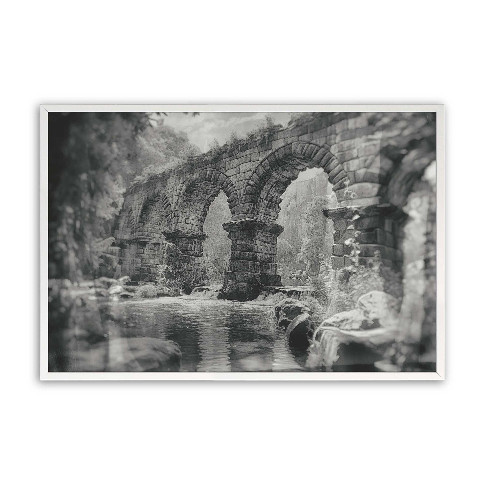 [Color:Opaque White], Picture of art in a Opaque White frame