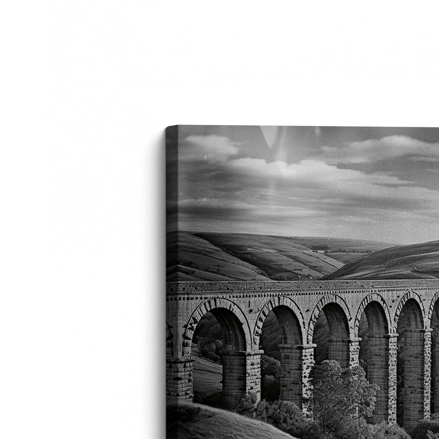 [Color:Stretched Canvas], Picture of the corner of the art