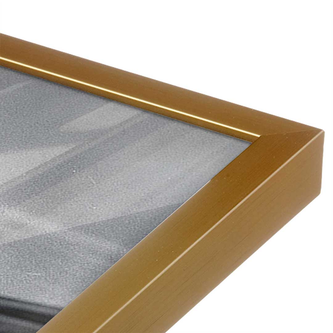 [Color:Polished Gold], Picture of art in a Polished Gold frame at an angle