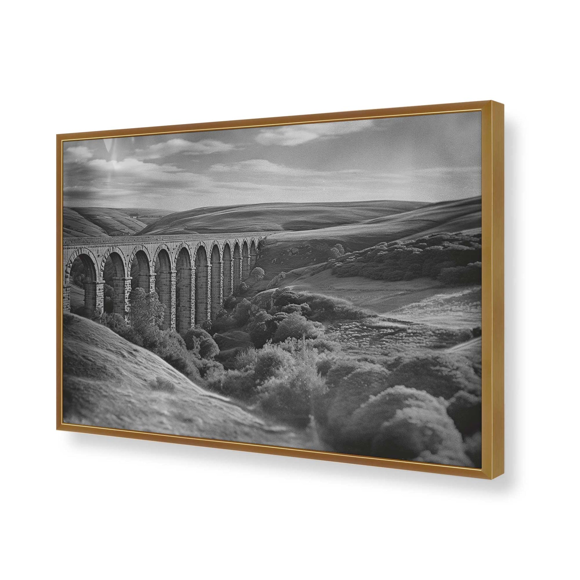 [Color:Polished Gold], Picture of art in a Polished Gold frame of the corner