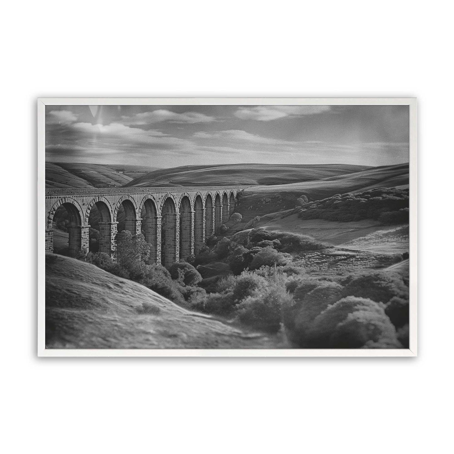 [Color:Opaque White], Picture of art in a Opaque White frame