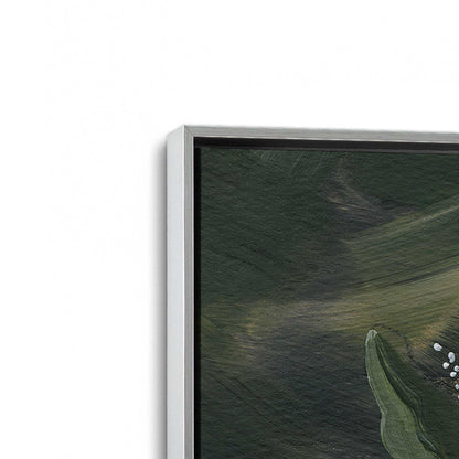 [Color:Polished Chrome], Picture of art in a Polished Chrome frame at an angle