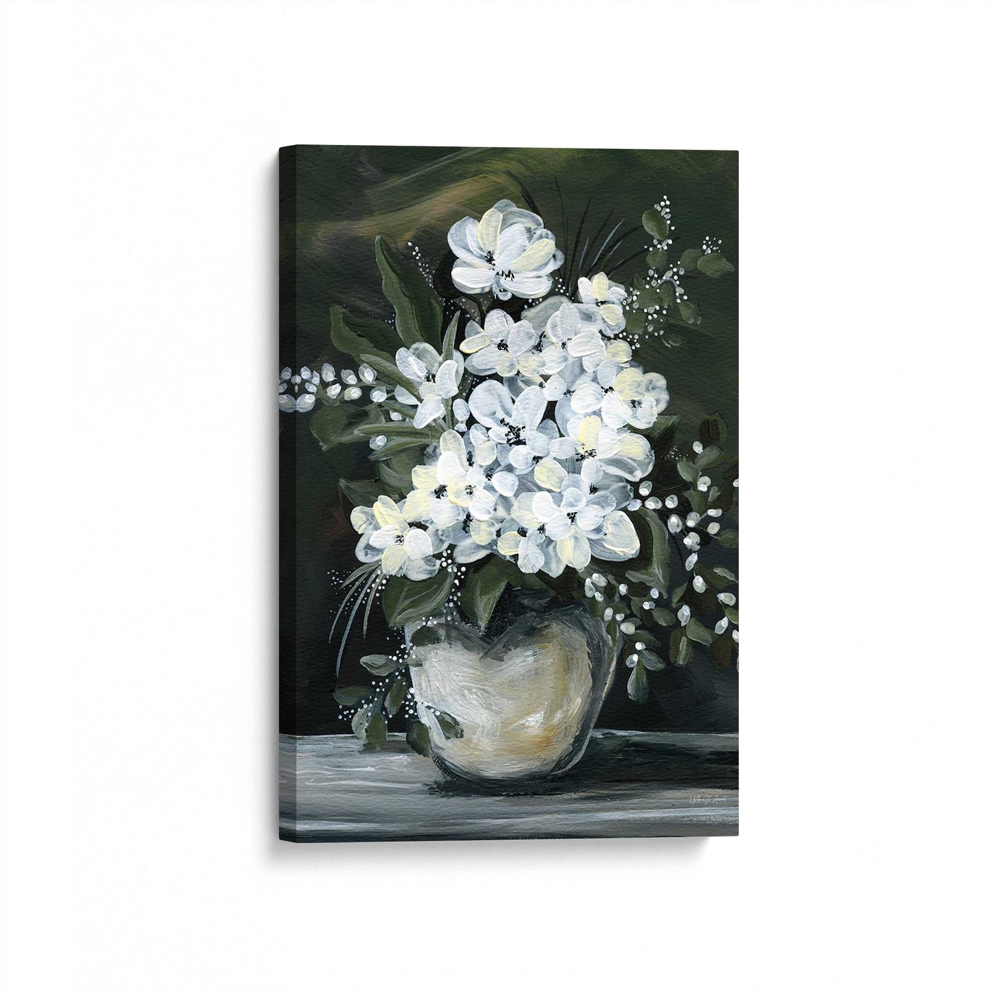 [Color:Stretched Canvas], Picture of art at an angle