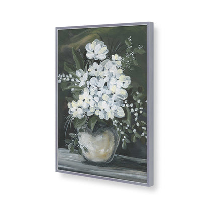 [Color:Polished Chrome], Picture of art in a Polished Chrome frame of the corner