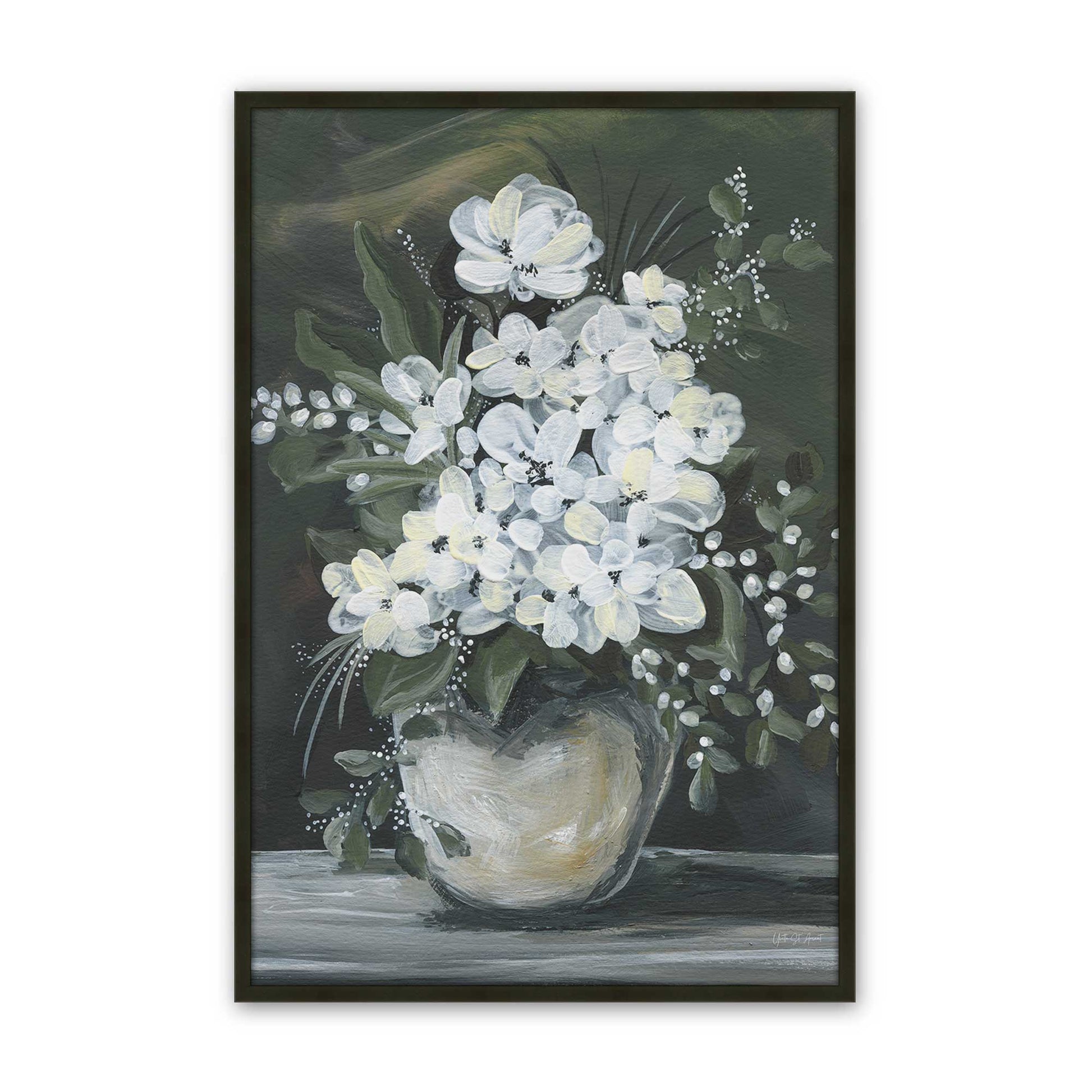 [Color:Satin Black], Picture of art in a Satin Black frame