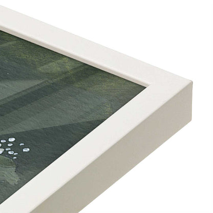 [Color:Opaque White], Picture of art in a Opaque White frame at an angle