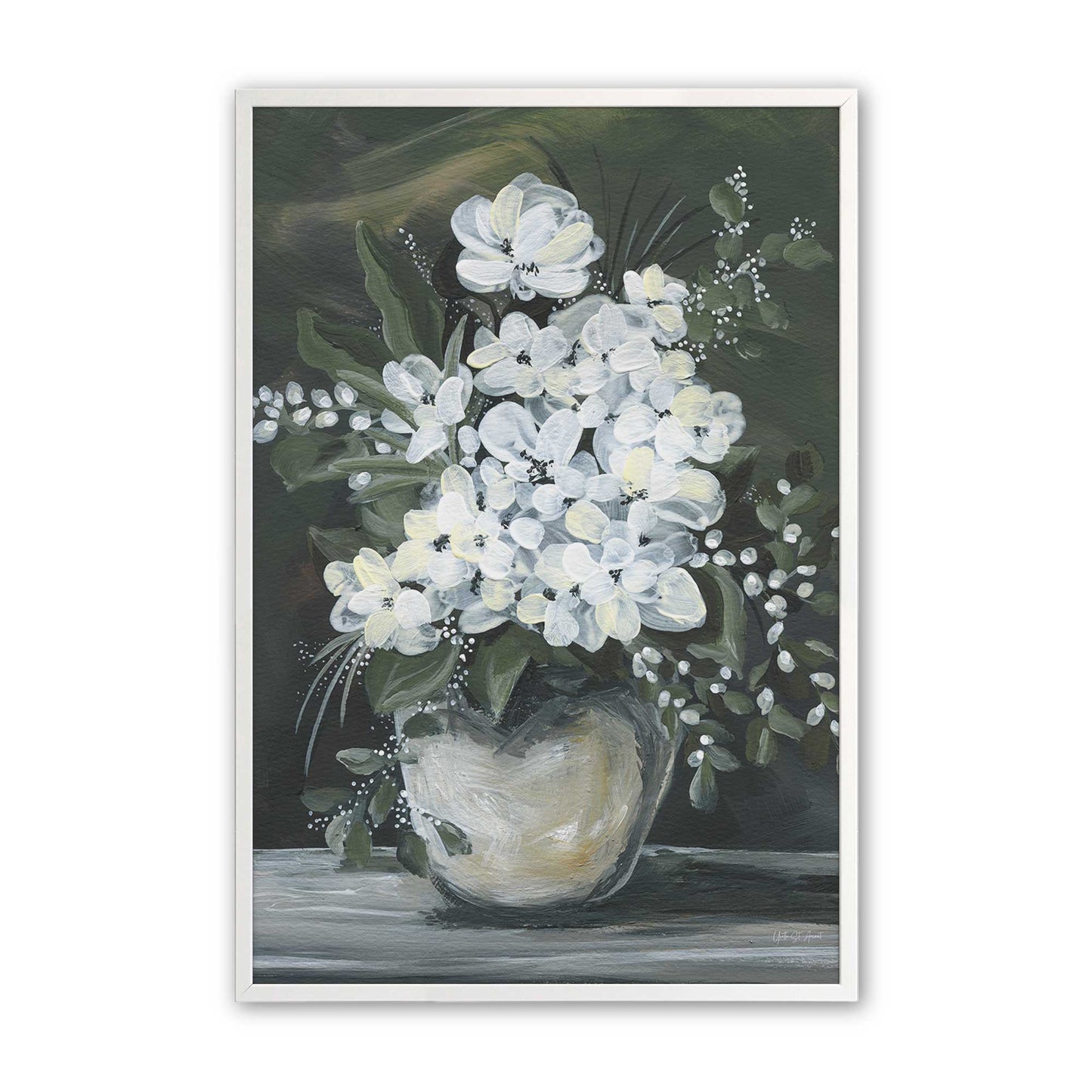 [Color:Opaque White], Picture of art in a Opaque White frame