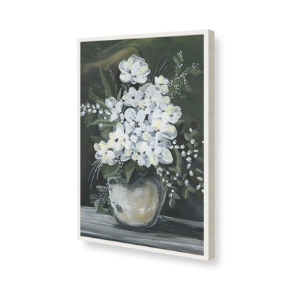 [Color:Opaque White], Picture of art in a Opaque White frame of the corner