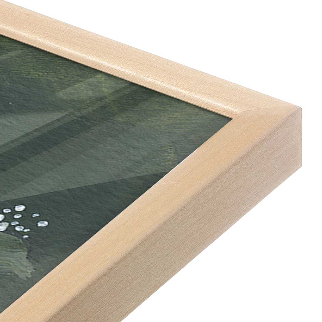 [Color:Raw Maple], Picture of art in a Raw Maple frame at an angle