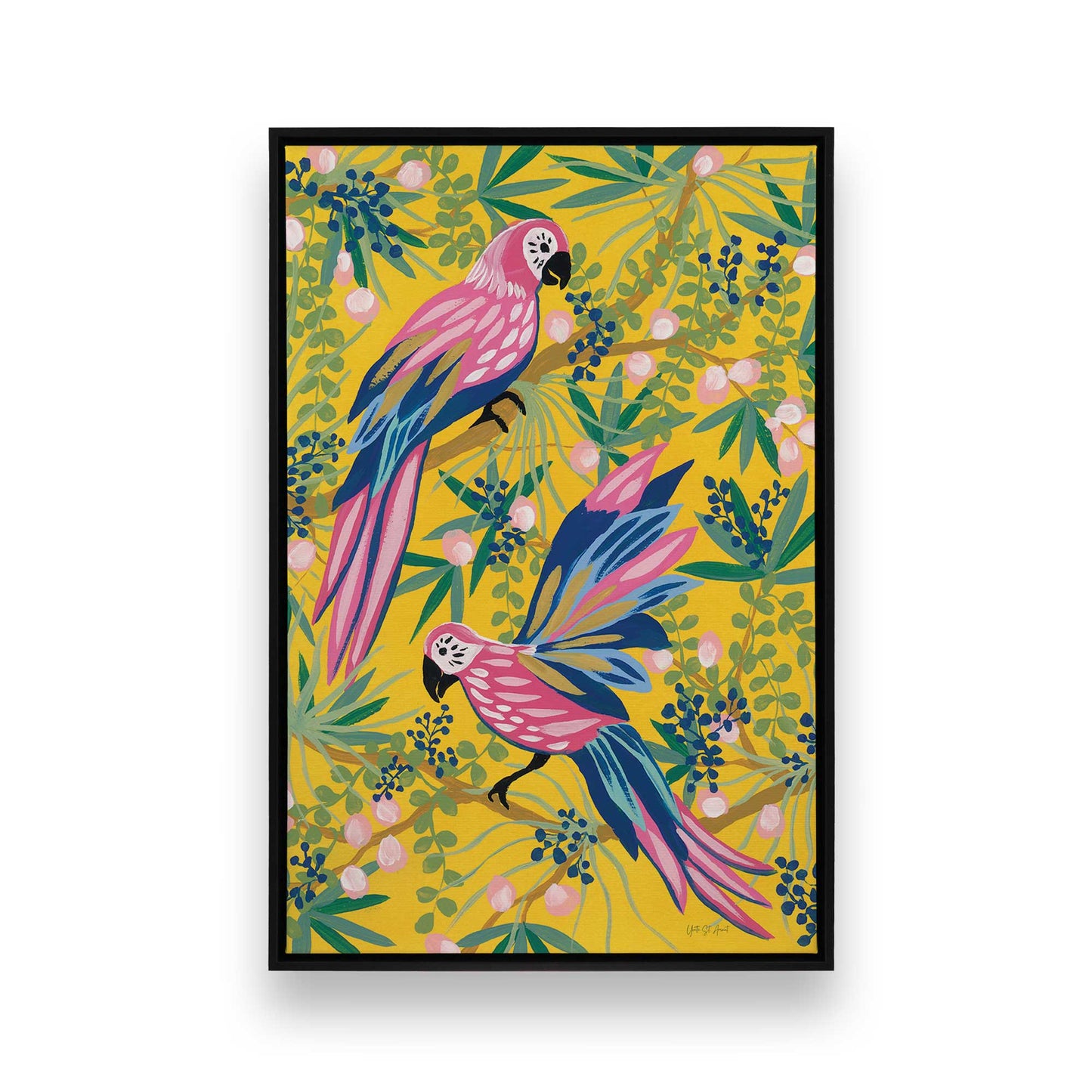 [Color:Satin Black], Picture of art in a Satin Black frame