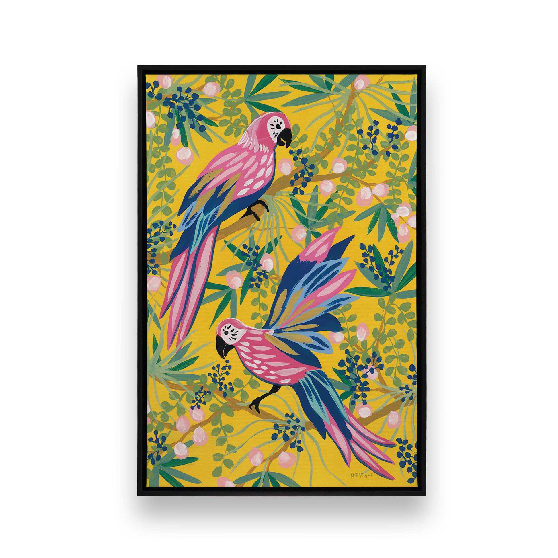 [Color:Satin Black], Picture of art in a Satin Black frame