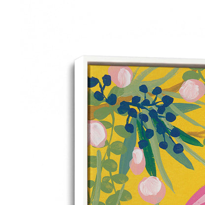 [Color:Opaque White], Picture of art in a White frame at an angle