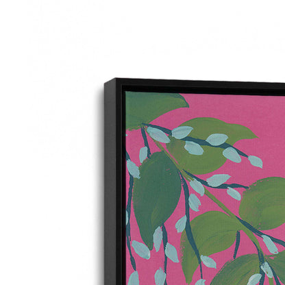 [Color:Satin Black], Picture of art in a Satin Black frame at an angle