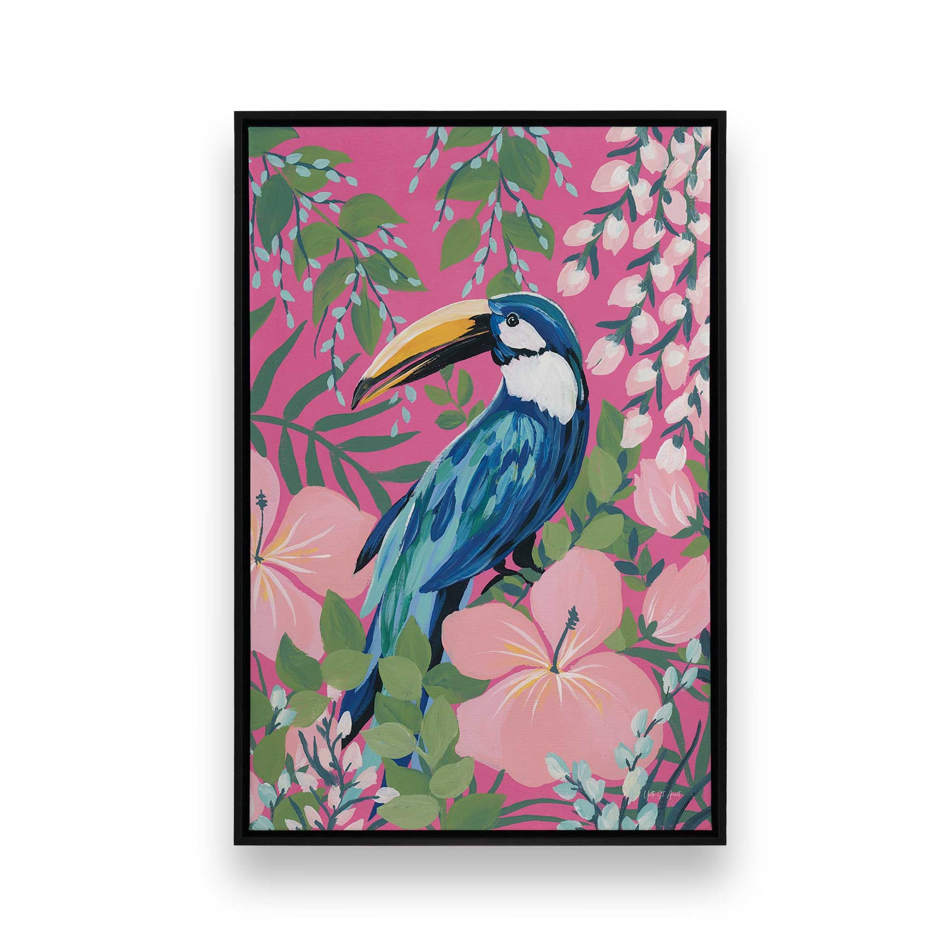 [Color:Satin Black], Picture of art in a Satin Black frame