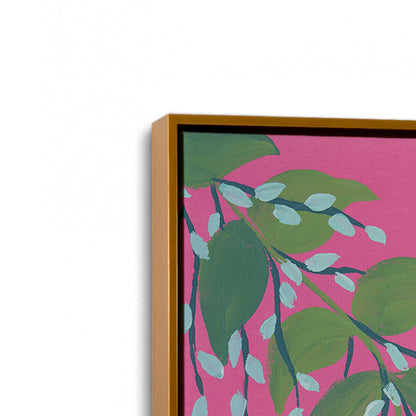 [Color:Polished Gold], Picture of art in a Polished Gold frame at an angle