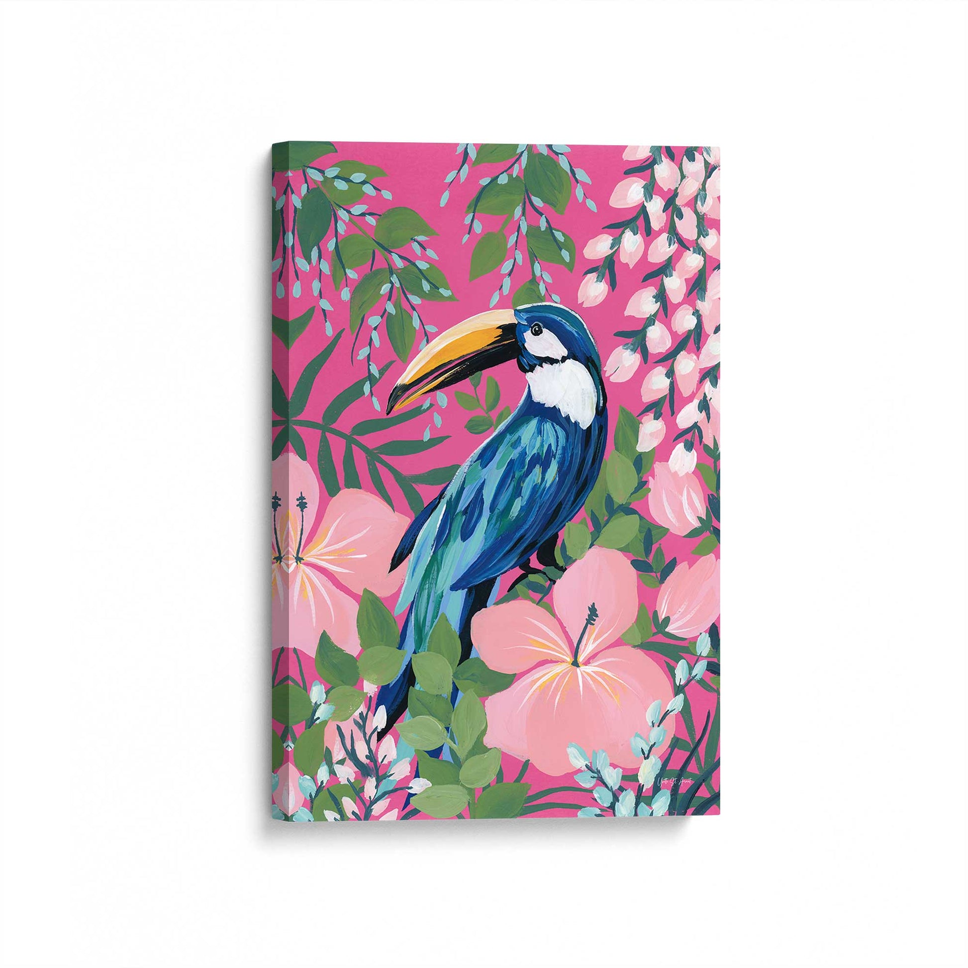 [Color:Stretched Canvas], Picture of art at an angle