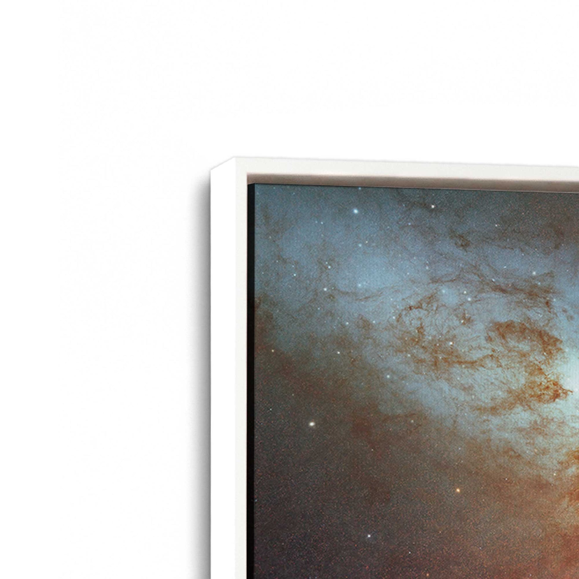 [Color:Opaque White], Picture of art in a White frame at an angle