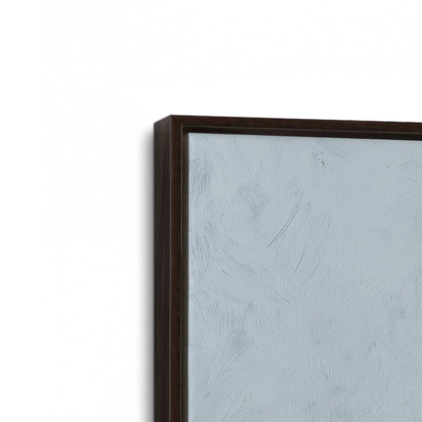 [Color:Espresso], Picture of art in a Espresso frame at an angle